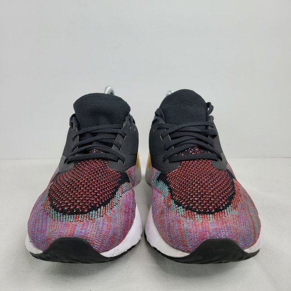 Nike Odyssey React 2 Flyknit Men's Running Shoes Black/University Red AH1015-005 - Picture 3 of 8